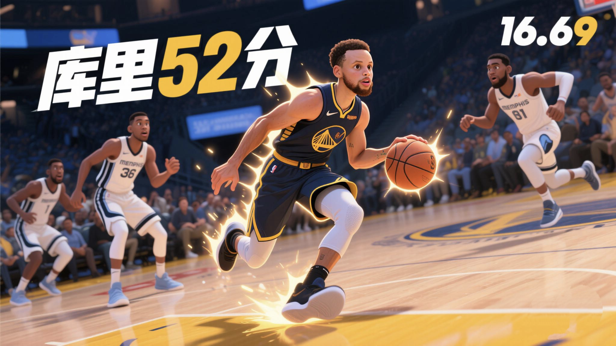 灰熊翻盘福建队，库里扛起全队